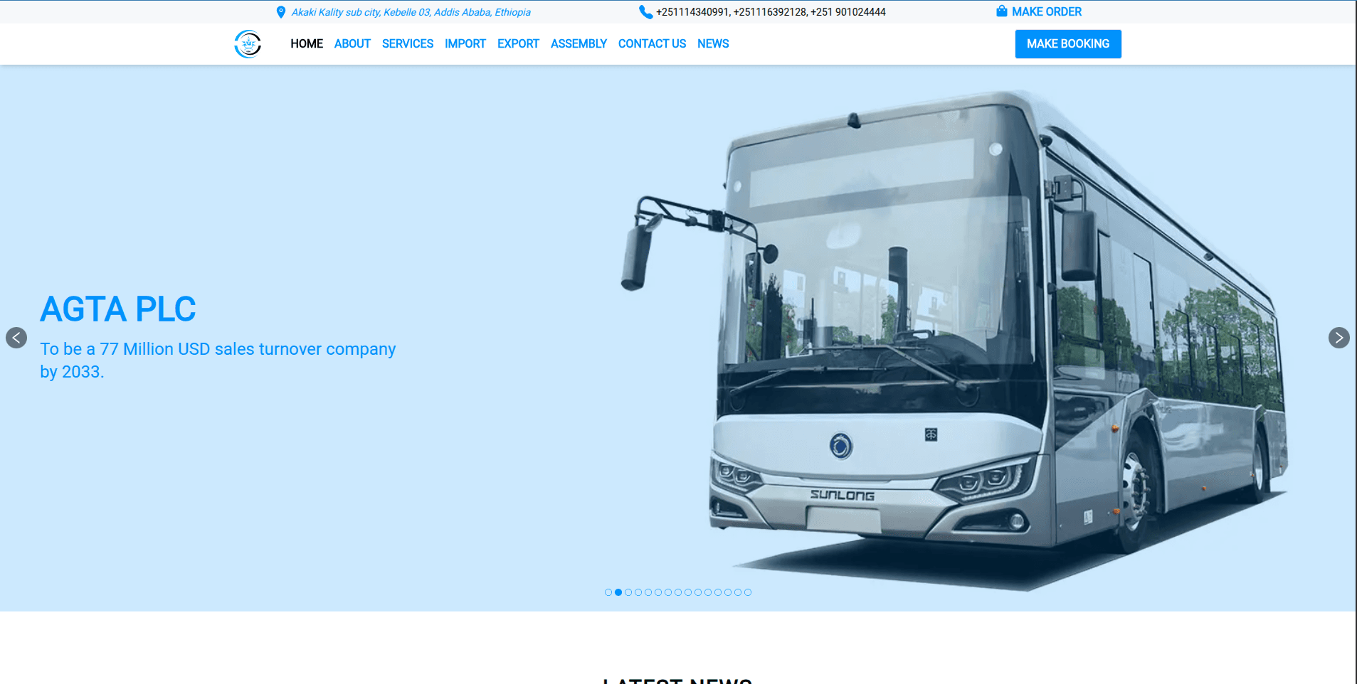 Agta PLC: Company Website