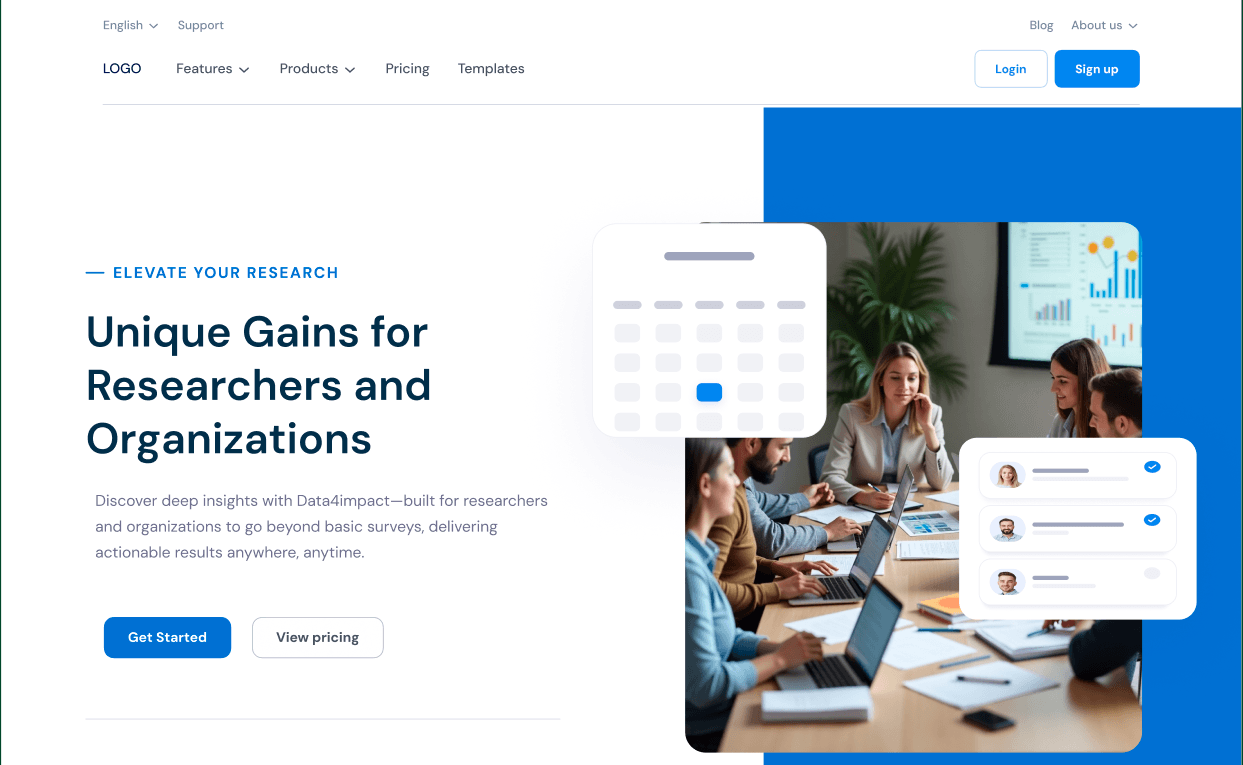 Data4Impact: Data Collection and Analysis SaaS Platform